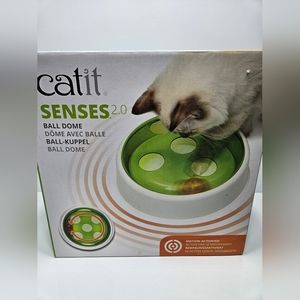 Catit Senses 2.0 Ball Dome Cat Toy with Swivel Plate